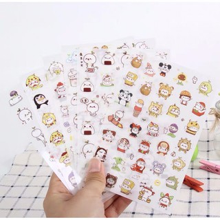 set 4 tấm sticker nhiều hình