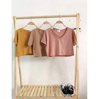 Áo croptop cổ V