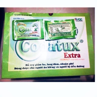 Kẹo ngậm ho codatux extra ( dùng được cho người tiểu đường, ăn kiêng, béo phì ,cho trẻ em từ 6 tuổi, phụ nữ có thai)