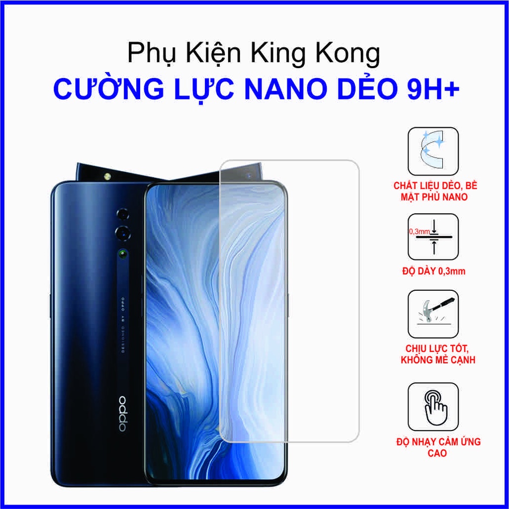 Dán cường lực Oppo Reno Cường lực nano dẻo 9H+