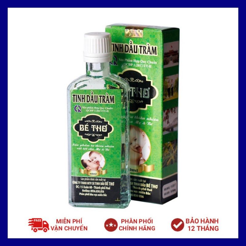 Tinh dầu tràm Bé Thơ Huế 50ml giữ ấm, nâng niu bé