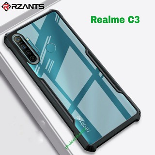 Ốp lưng Oppo Realme C3 💝FREESHIP Từ 50k💝 chống sốc thể thao lưng trong viền màu kiểu dáng Xundd cao cấp