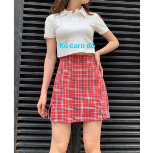 Chân váy kẻ caro Ulzzang nhiều màu - Chân váy chữ A caro Zinti | BigBuy360 - bigbuy360.vn