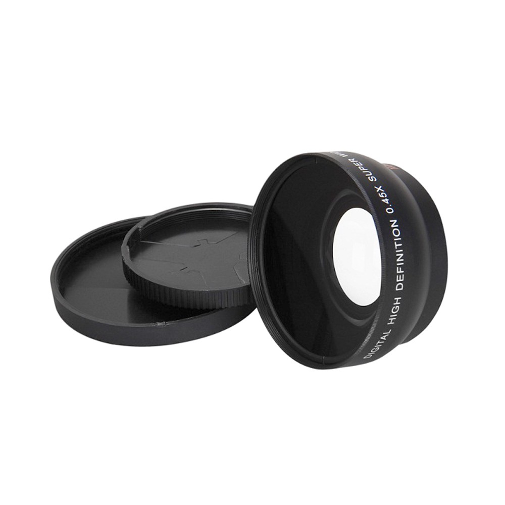 Ống kính góc rộng 58mm 0.45X HD kèm lens Macro cho Canon Nikon Sony Pentax 58mm