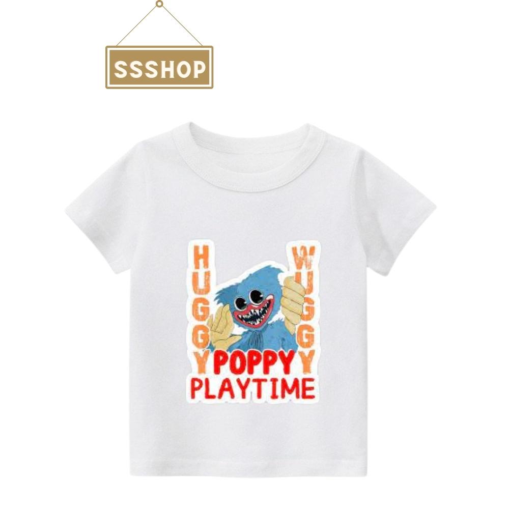 Áo thun bé trai và bé gái in hình Huggy Wuggy, Áo Poppy Playtime chất liệu cotton thoáng mát mềm mịn SSSHOP 12