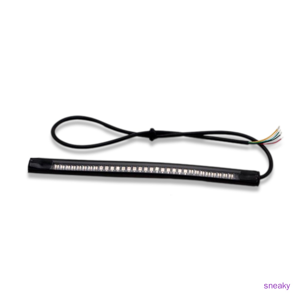 Motorcycle 48 LED Daytime Running Light Strip Rear Brake Taillight with PC Housing Beach Cart Stop Lamp Motorbike Accessories sneaky