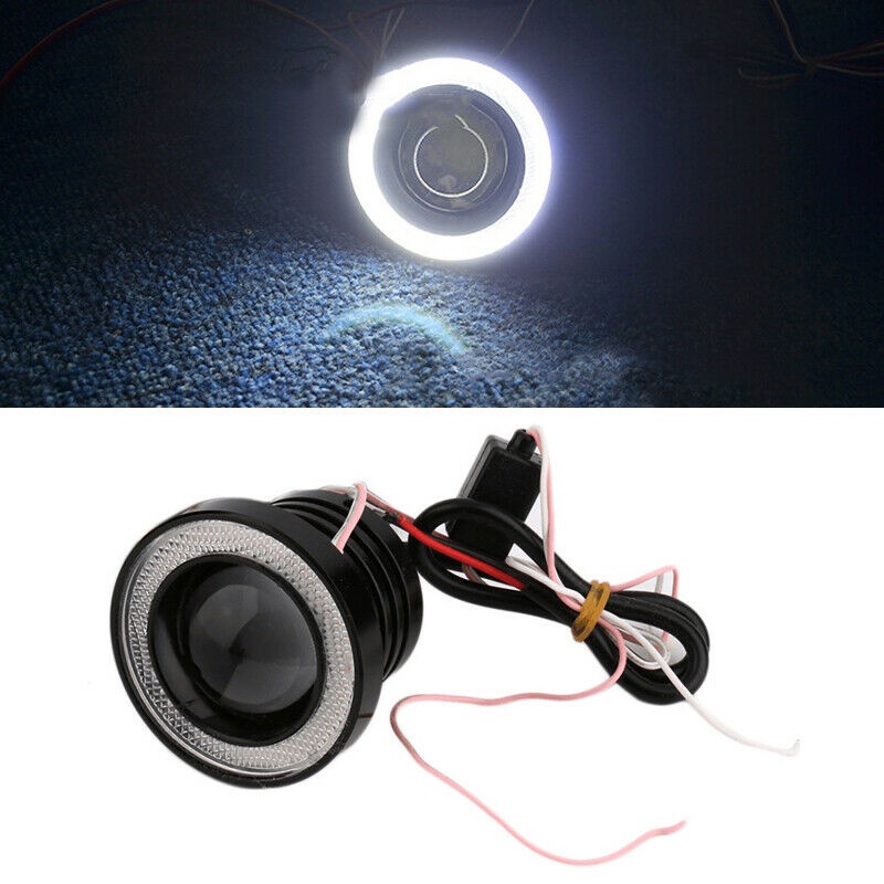 Đèn phá sương mù mắt thần ánh sáng trắng LED COB 3.5&quot; 12V dành cho xe hơi