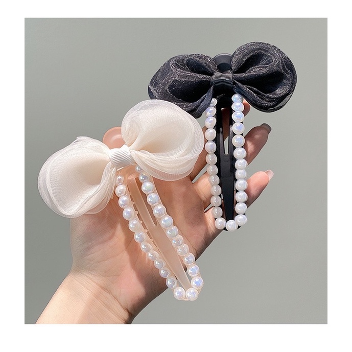 Kẹp tóc mẫu mới 2022 kẹp nơ sau đầu bản to hỗ trợ búi tóc tạo kiểu phong cách Hàn Quốc