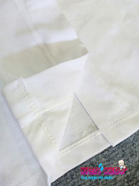COMBO 5 Áo sơ sinh tay dài trắng cổ tròn chất thun 100% cotton THT (3-22kg)