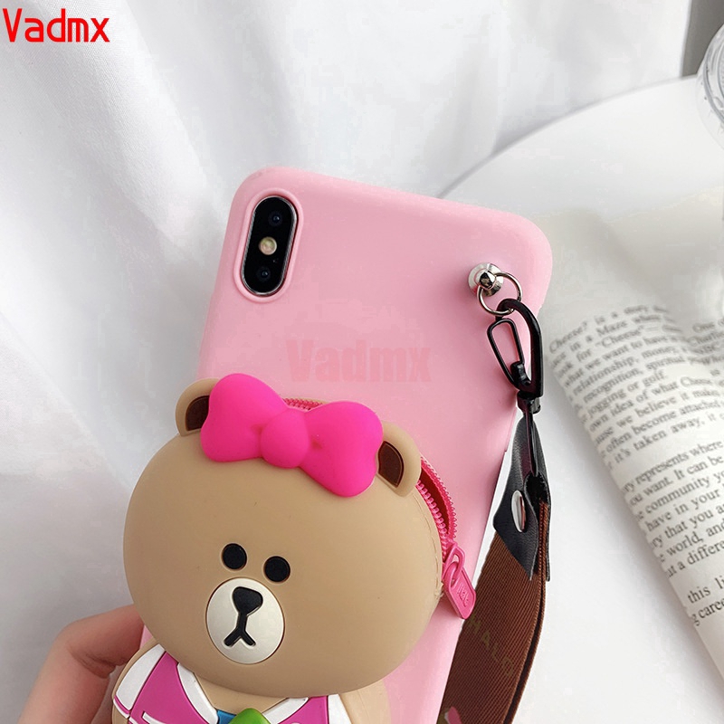 Ốp điện thoại silicone kèm ví kiểu hoạt hình dành cho điện thoại Samsung Galaxy J4 J2 Core J6 J4 2018 J7 J5 J3 Pro 2017