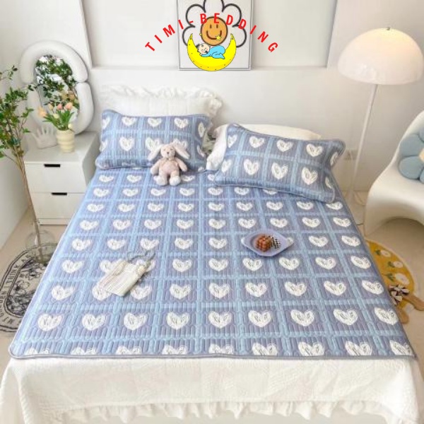Chiếu điều hòa cao su non 5D dày dặn, thoáng mát, siêu êm kích thước 1,6x2m; 1,8x2m và 2,2x2m– Timibedding