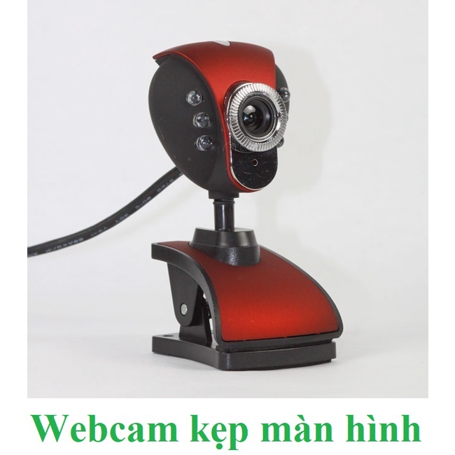 Webcam kẹp màn hình Máy tính có Mic - Hỗ Trợ Dạy - Học Online - Siêu Nét