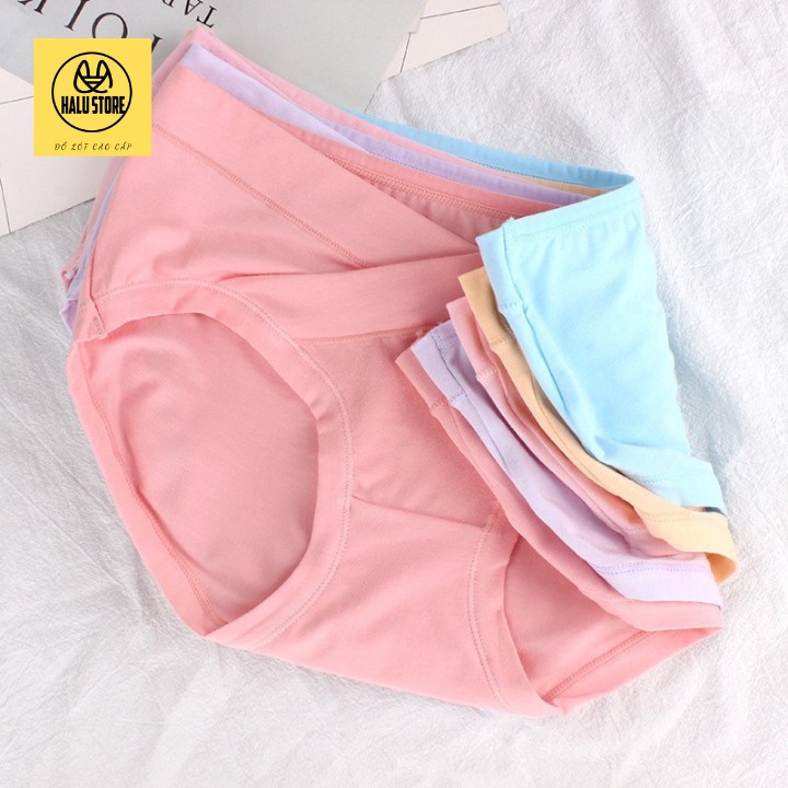 1875 Quần lót bầu cotton sợi tre tự nhiên mát lạnh cạp chéo đàn hồi tốt không bai nhão | BigBuy360 - bigbuy360.vn