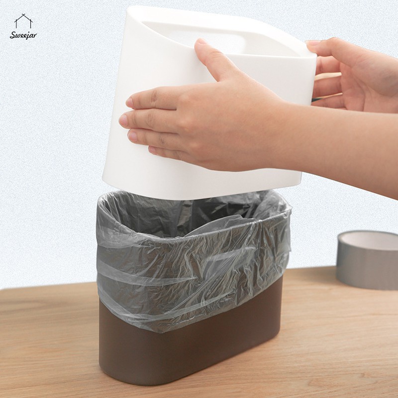 Thùng rác SWEEJAR cỡ nhỏ để bàn đa năng cho văn phòng/xe hơi