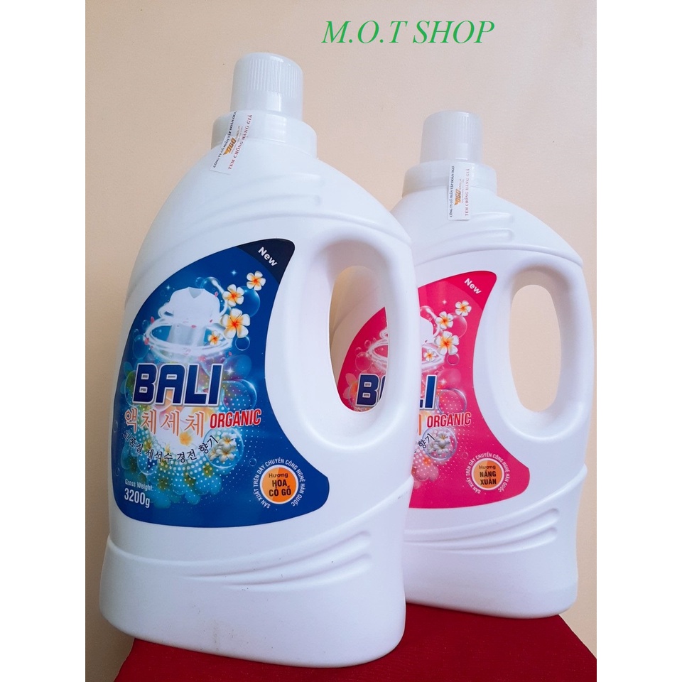 Nước giặt BALI ORGANIC 3.200g phù hợp cho cả giặt tay và giặt máy.