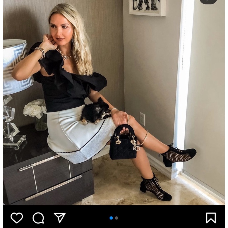 Túi xách Dior Lady 3 Ô mini Tag Bạc Super Fullbox