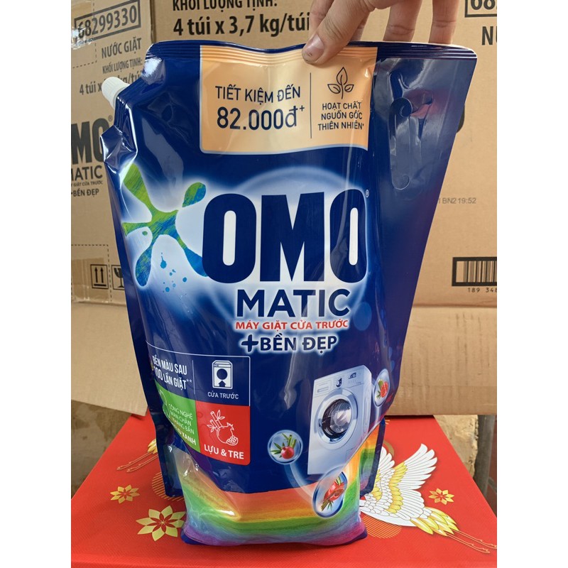 Nước giặt OMO Matic Bền Đẹp Máy giặt Cửa Trước 3,7kg