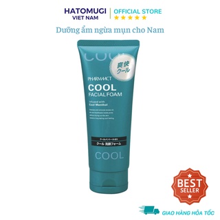Sữa Rửa Mặt Dưỡng Ẩm Hỗ Trợ Ngừa Mụn Dành Cho Nam, Hương Bạc Hà Mát Lạnh PHARMAACT Cool Facial Foam (130g)