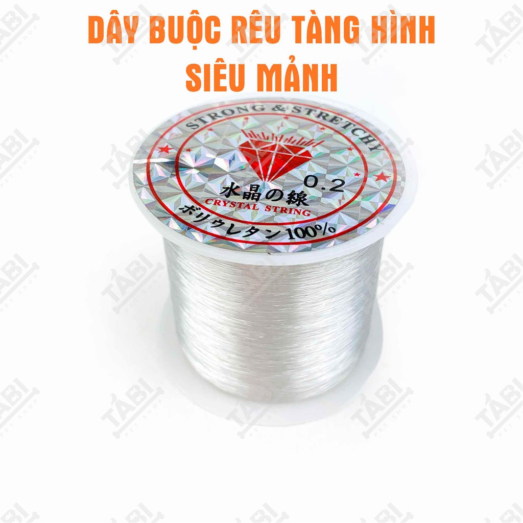 Cuộn 100 mét Cước Tàng Hình Buộc Rêu Trong Suốt, Siêu Mỏng Chỉ 0.2MM [CƯỚC TÀNG HÌNH]