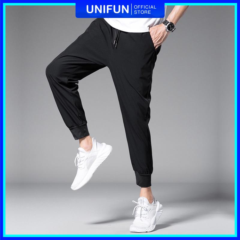 Quần jogger nam UNIFUN Quần thể thao nam mã TT57-Q thun dài bó ống Hàn Quốc đẹp mùa hè tập gym