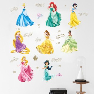 Decal hình dán tường công chúa cho bé