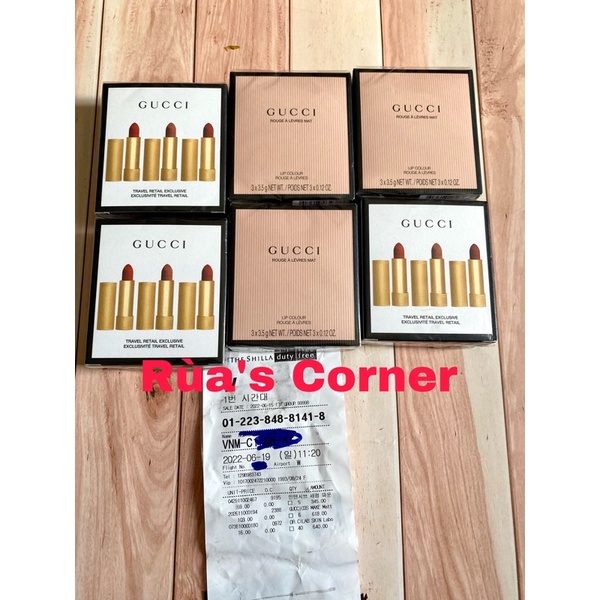 Son Gucci màu 505/25/500/304/502/201/208/509