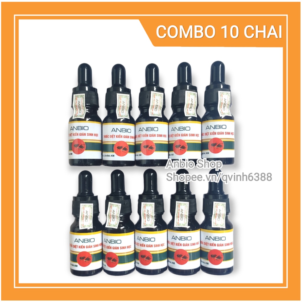 Combo 10 chai thuốc diệt kiến gián Anbio diệt tận gốc kiến hôi, kiến đen