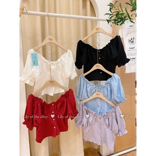 Áo trễ vai xốp viền NN - chỉ còn tím