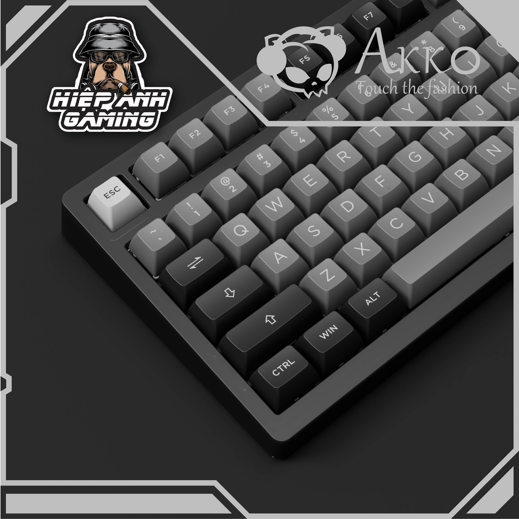 Bàn phím AKKO PC75B Plus Black & Silver | Bảo hành chính hãng 12 tháng