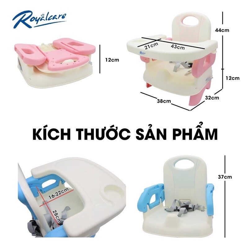 Ghế ăn dặm gấp gọn Royalcare