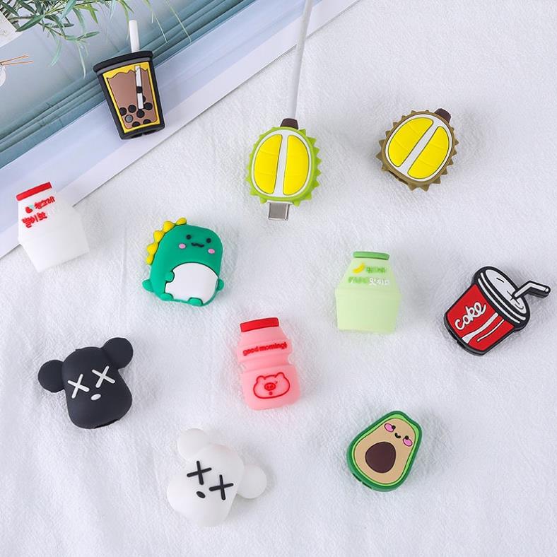 Phụ kiện bảo vệ dây cáp sạc chống đứt hình hoạt hình dễ thương