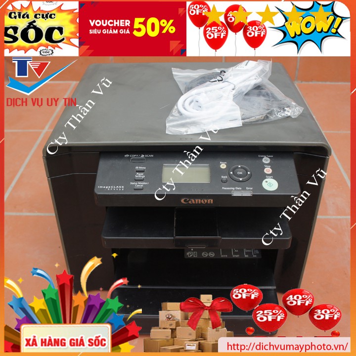 Máy in cũ đa chức năng Canon MF 4412 đẹp bảo hành 2 tháng có in photocopy scan