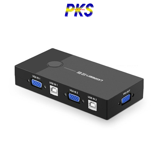 Bộ chuyển tín hiệu 2 CPU dùng 1 Màn hình KVM Switch USB Ugreen 30357 - 30357