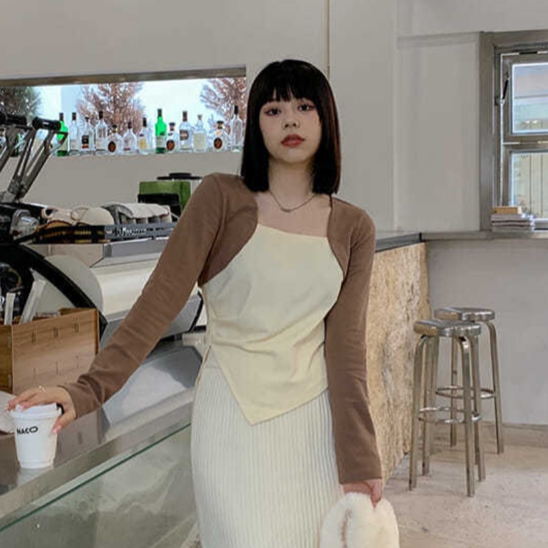 Áo Thun Dài Tay Dáng Rộng Thiết Kế Bất Đối Xứng JL-TX-533