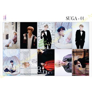[BTS] Set sticker SUGA (8 mẫu) - có nhiều mẫu Kpop