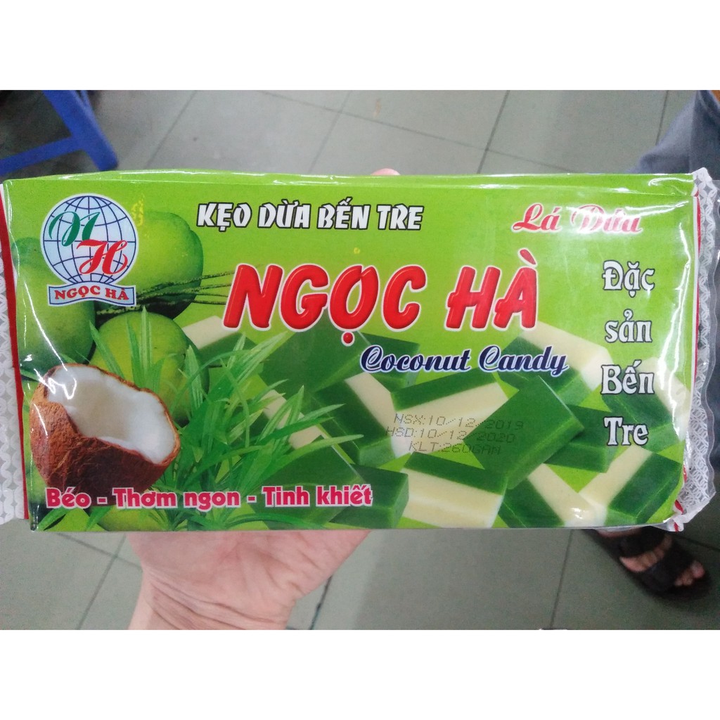 KẸO DỪA BẾN TRE VỊ LÁ DỨA ( gói 250gr )