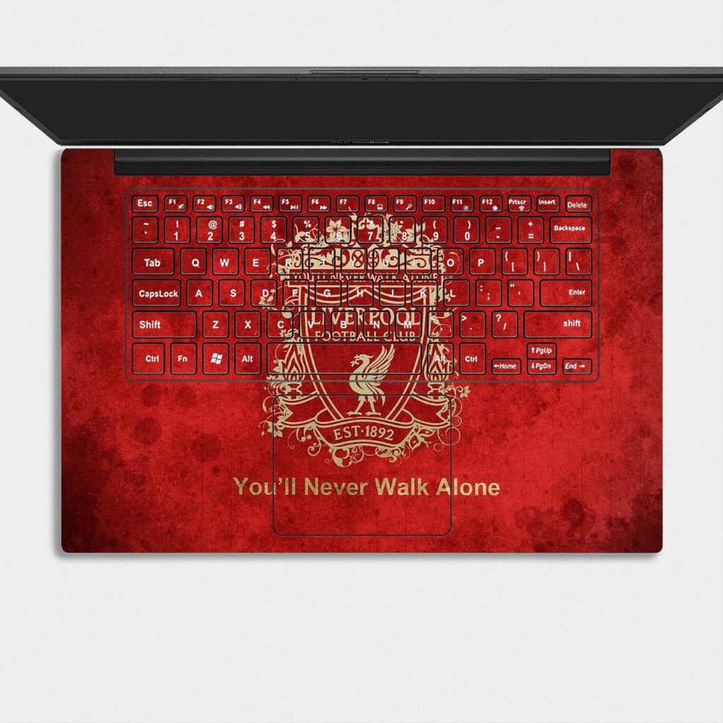 Bộ skin dán laptop mẫu Logo Liverpool / Có mẫu decal dán cho tất cả các hãng máy tính