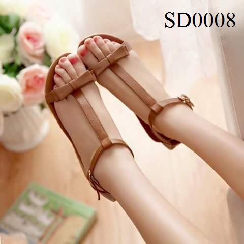 Giày Sandal chữ I nơ đôi