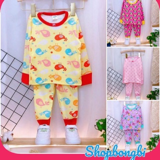 Bộ bé gái dài tay size đại thun bozip xuất mềm mại 18-30kg