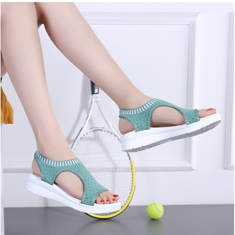 Dép nữ cao cấp_Sandal nữ đế xuồng 5cm. Dép nữ đế xuồng 5cm. Xăng đan nữ đế bệt.