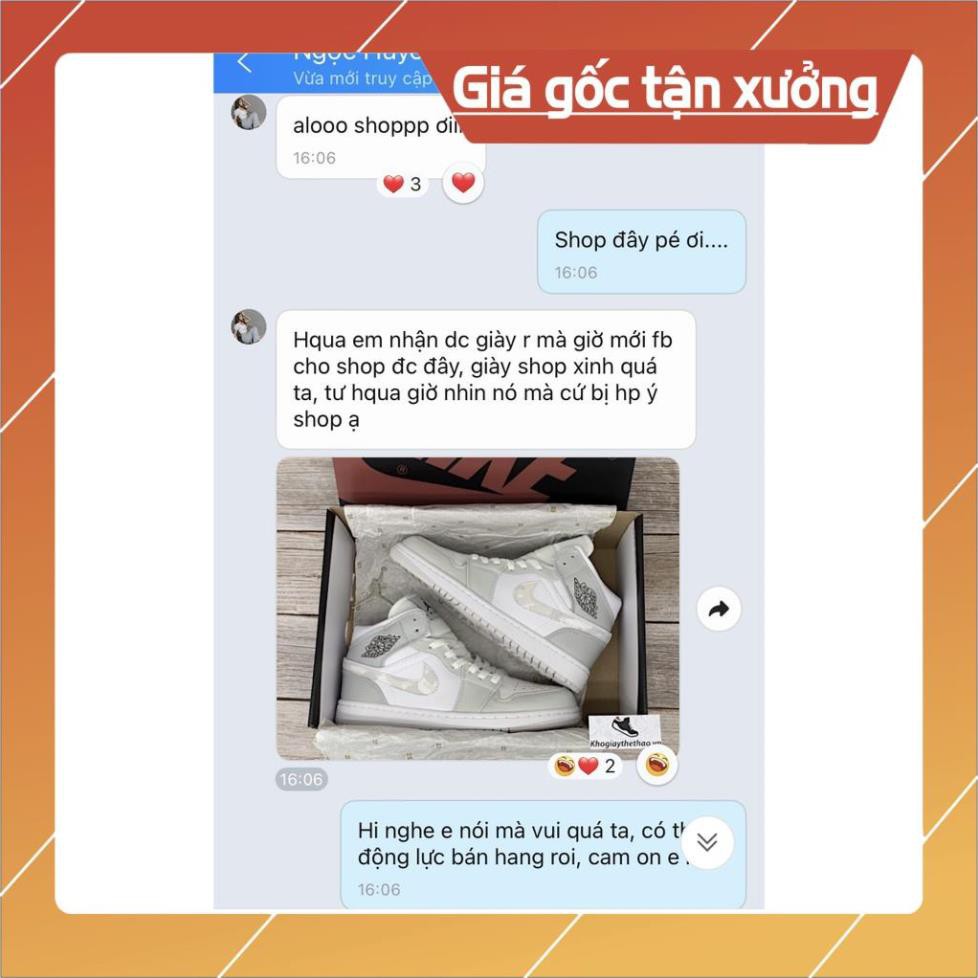 [FreeShip+ Hàng Xịn] Giày Jordan cổ cao camo xám trắng , giầy jd1 high cao cấp full box bill