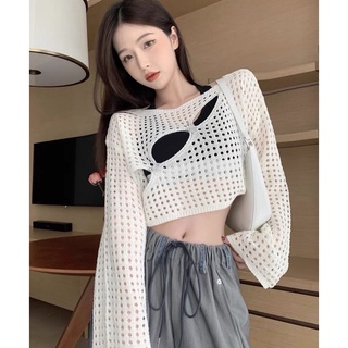 Áo croptop lưới Ulzzang