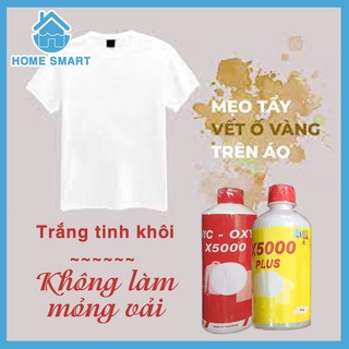 Nước tẩy trắng X5000 tẩy vểt mốc, vết ố quần áo, chăn ga ... Tẩy trắng quần áo X5000 - Nhập khẩu chính hãng