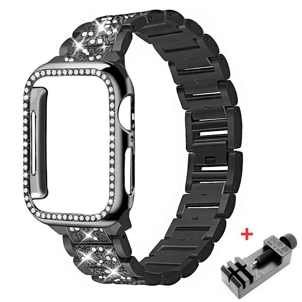 Dây đeo bằng thép không rỉ thay thế thích hợp cho Apple Watch 8Ultra 7 6 5 4 Band 40mm 44mm 38mm 42mm Series 5 4