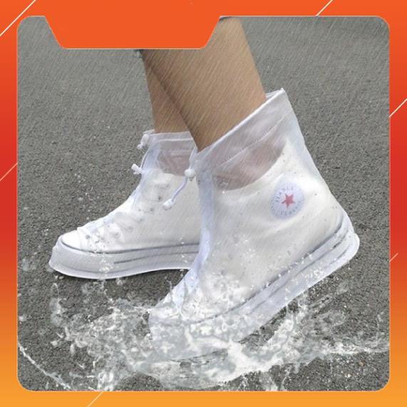 Bọc bảo vệ giày đi mưa cao cổ chống thấm nước, ủng bọc giày đi mưa chống trơn trượt | BigBuy360 - bigbuy360.vn