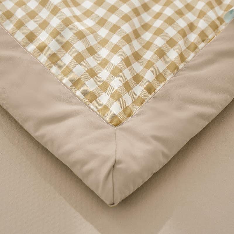 Bộ chăn ga và vỏ gối Mùa Decor - Cotton tc chăn chần nâu be | BigBuy360 - bigbuy360.vn
