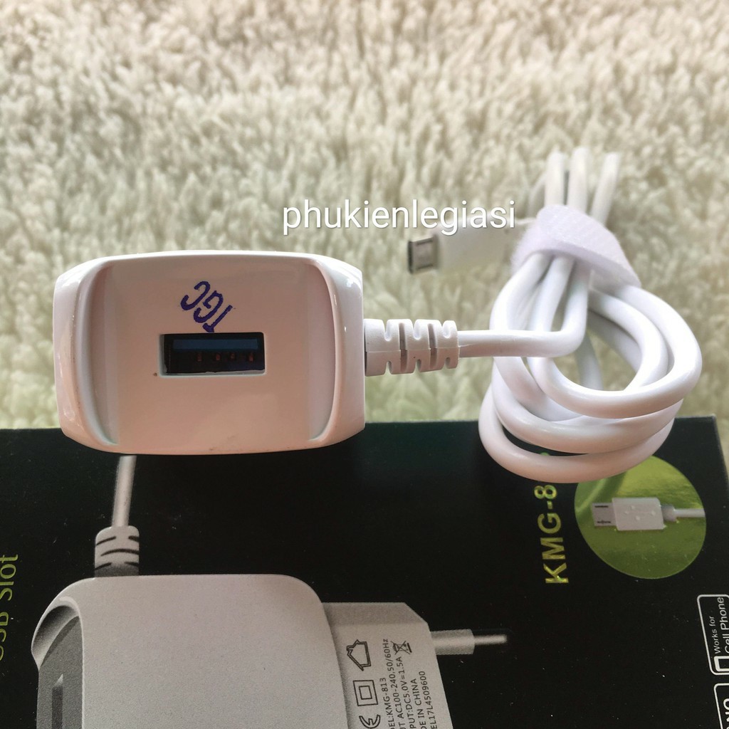 (Chính hãng)SẠC KIM CƯƠNG 813 KMG 813 Chuẩn 1.5A Có Cổng USB Chính Hãng Kim Cương | BigBuy360 - bigbuy360.vn