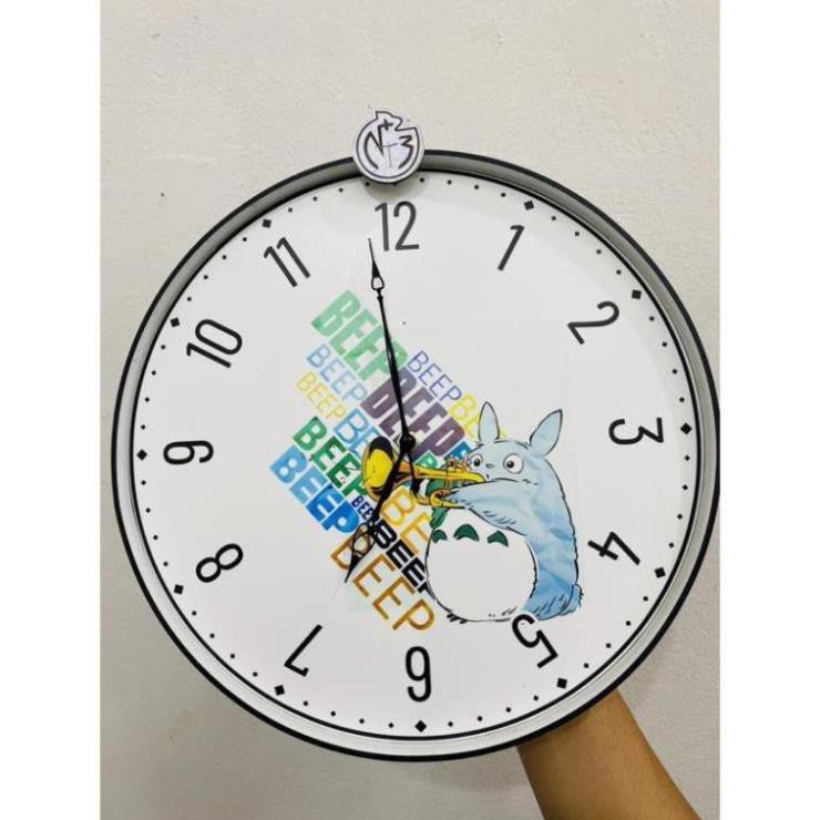 TOTORO dễ thương - mẫu đồng hồ treo tường trang trí phòng của bé - 30cm