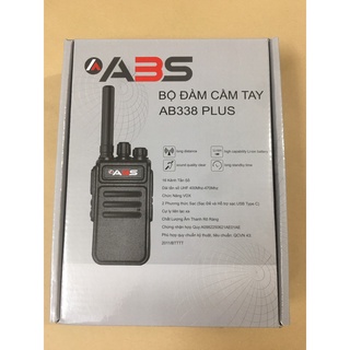 Bộ 6 Chiếc Bộ đàm Hỗ trợ Sạc USB Type C Siêu Bền ABS AB338 Plus (Hàng Chính hãng, Hỗ trợ xuất VAT, Sạc đế kèm theo máy)