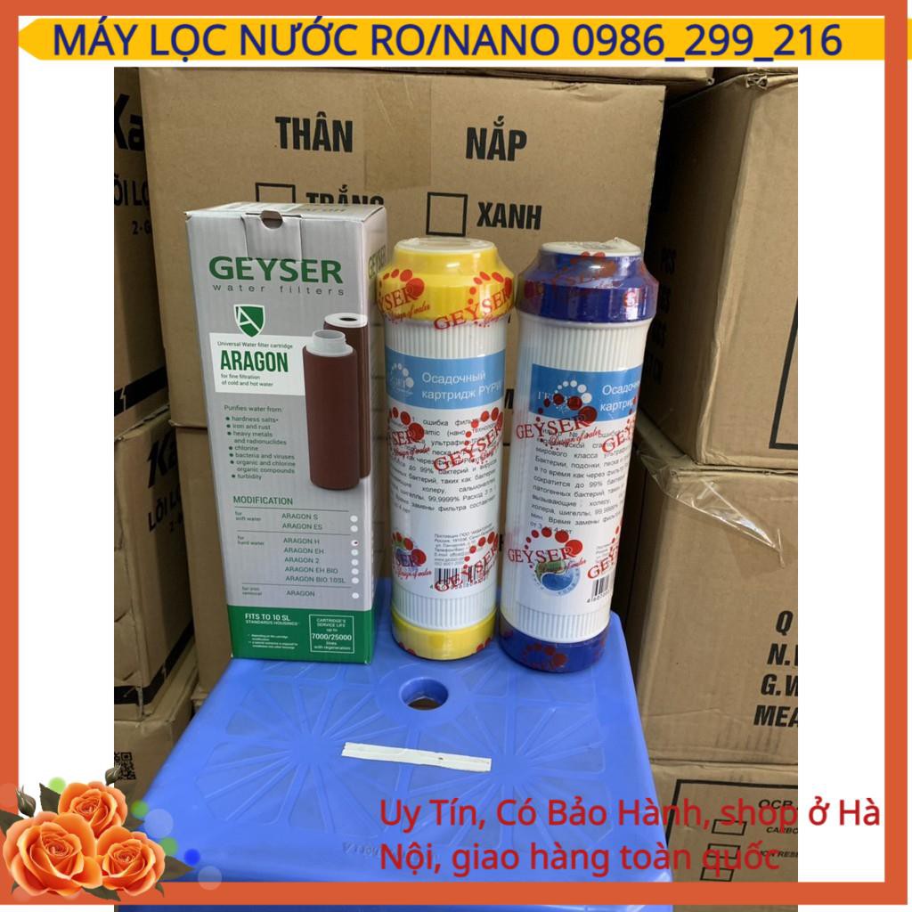 Lõi Lọc Số 123 Máy Geyser NaNo, Lõi Lọc Máy KT, Eco, Lõi Lọc Số 3 Aragon, Lõi Cation Xử Lý Đá Vôi